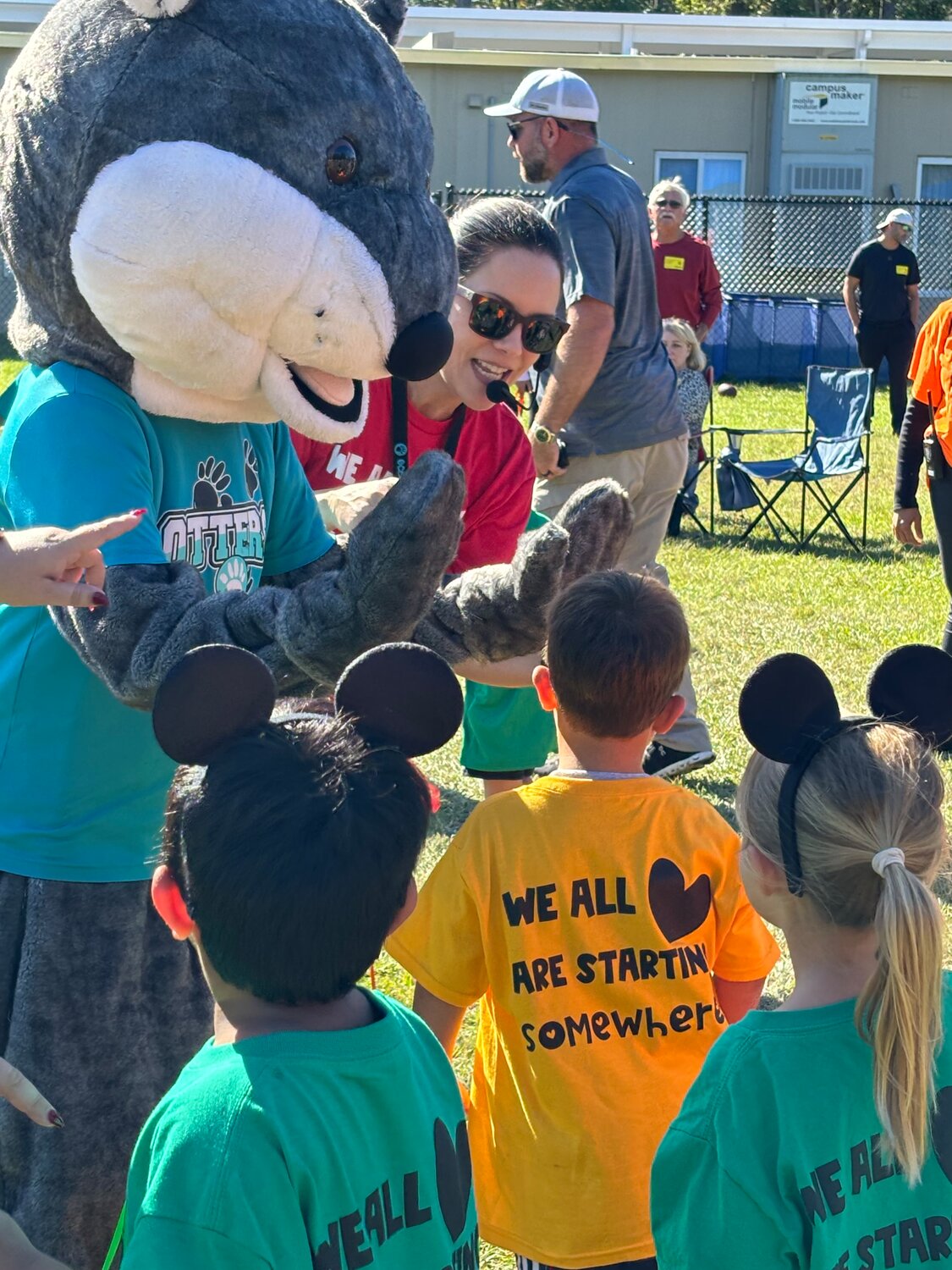 OPE students welcomed Ollie back to Ocean Palms after his cross-country journey!